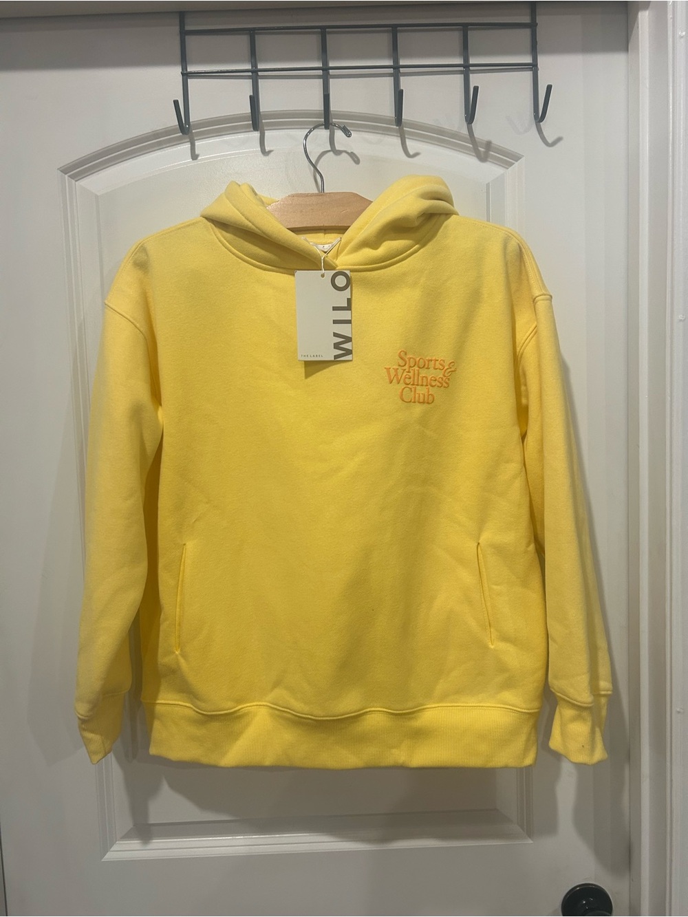 Willow Yellow 'Sports & Wellness Club' Men's Crewneck Hoodie Sweater